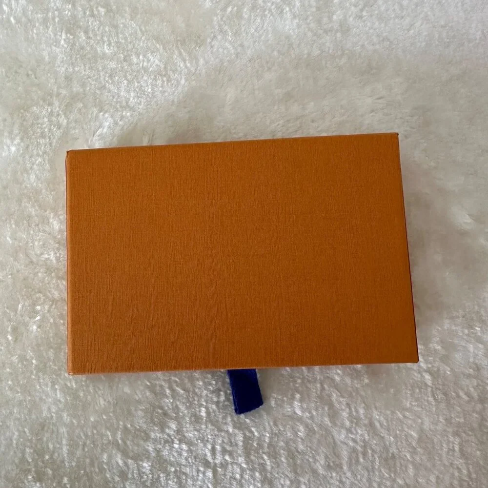 Louis Vuitton Empty Gift Box For a Two Cards Holder Orange Brown